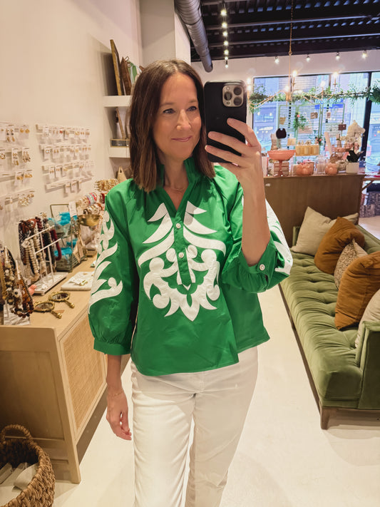 The Green Baroque Top