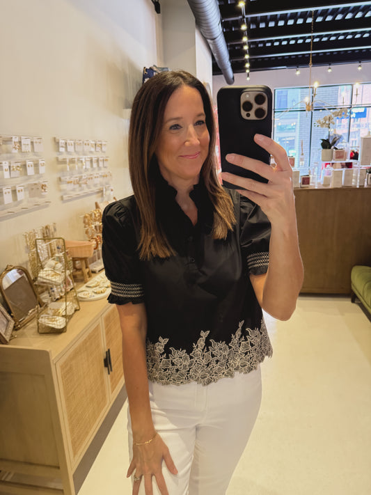 The Esther Top in Black