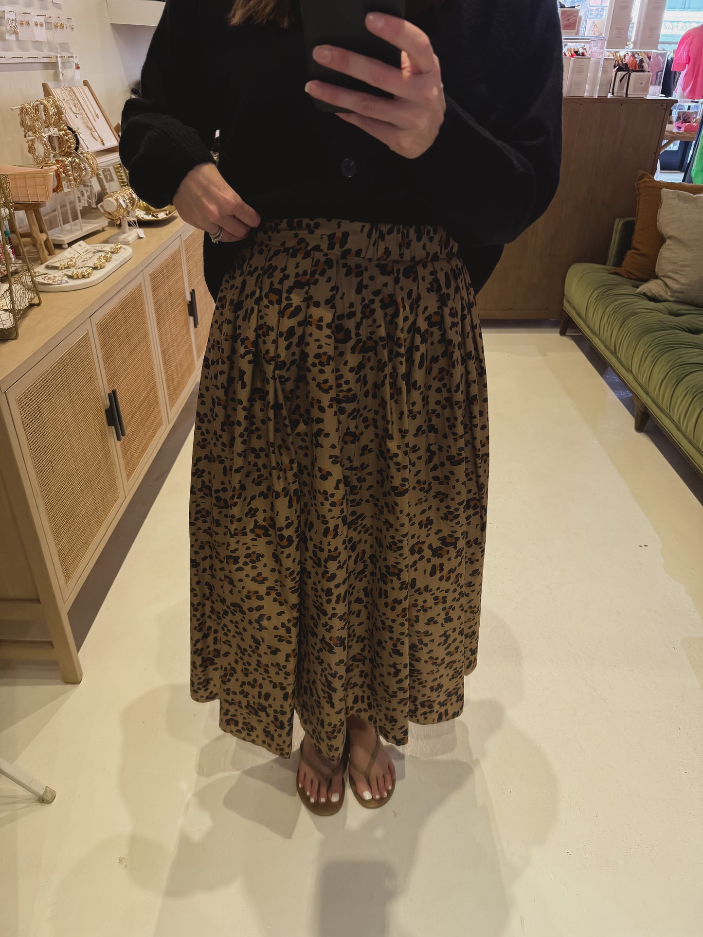 The Leah Leopard Skirt