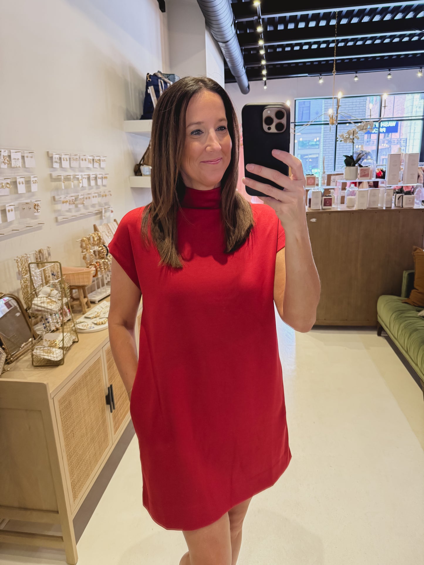 The Desert Dusk Dress in Red