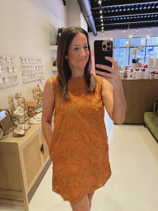 The Caroline Dress in Orange