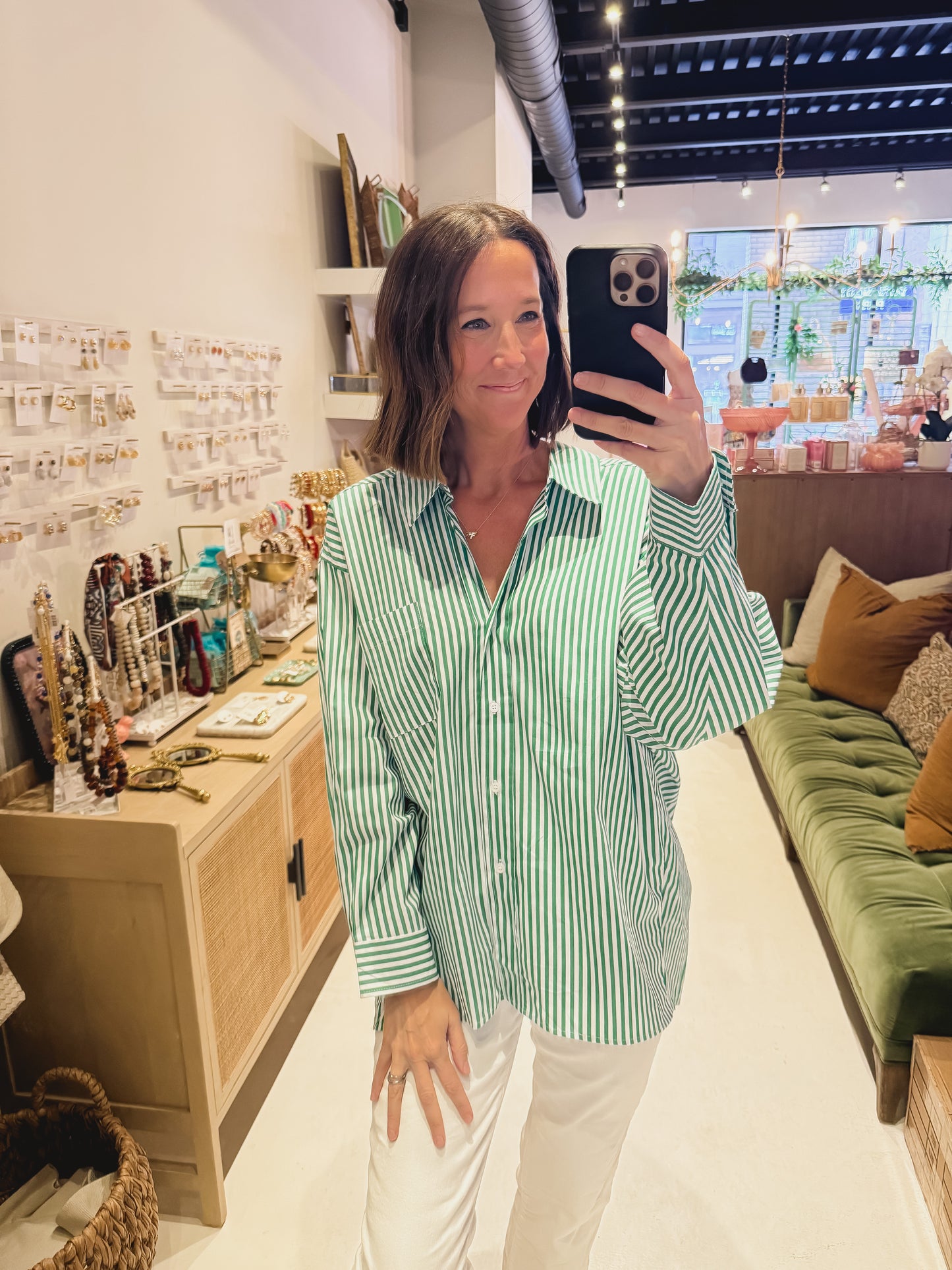 The Luna Oversized Stripe Shirt