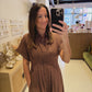 The Serenade Dress in Brown