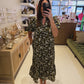 The Autumn Floral Dress in Navy