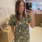 The Autumn Floral Dress in Navy