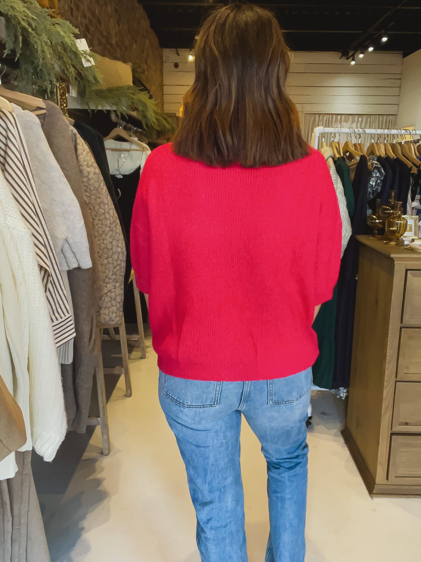 The Margot Red Sweater