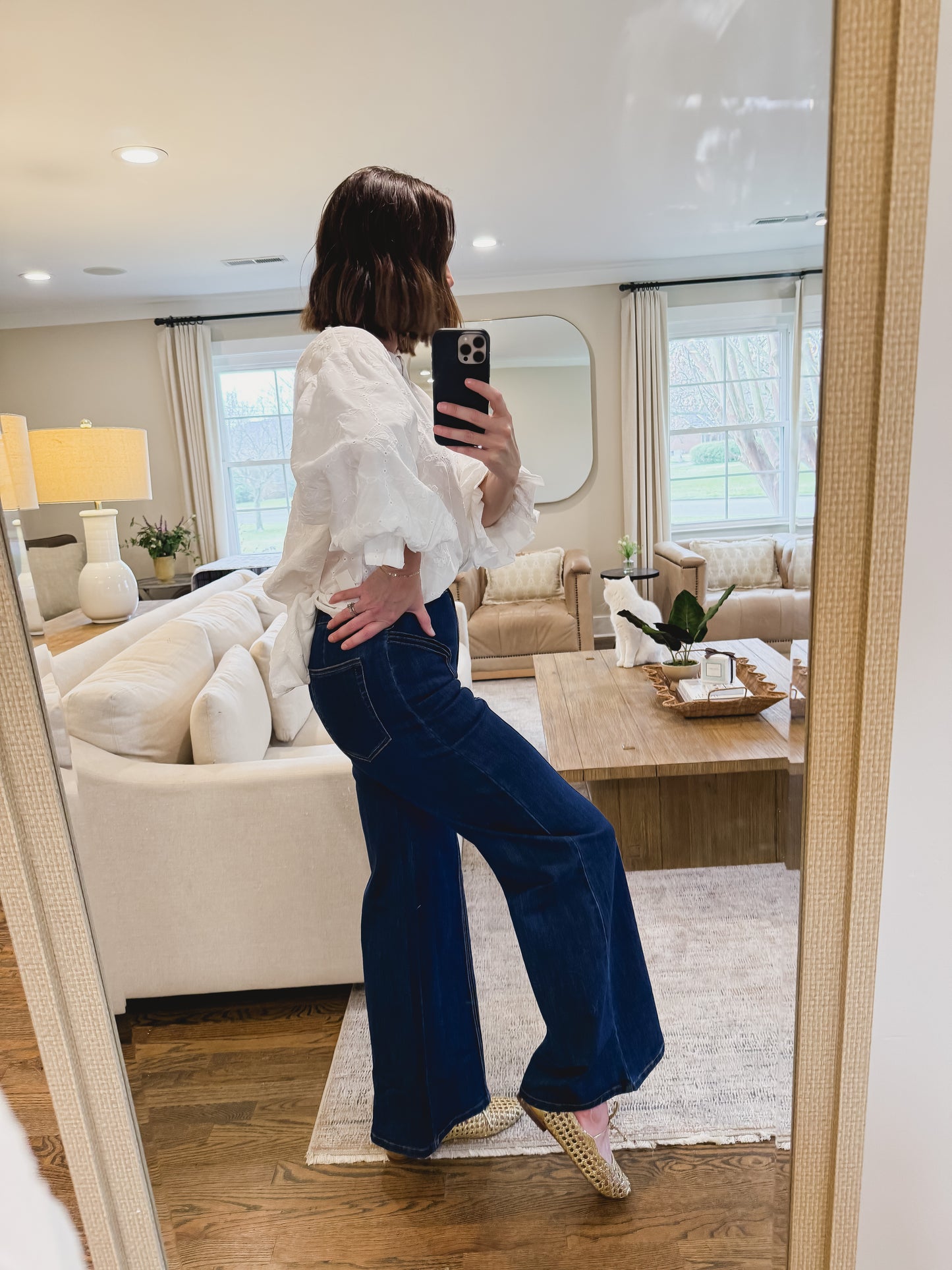 The Button Jeans in Dark Denim