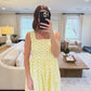 The Dotty Dress in Lemon