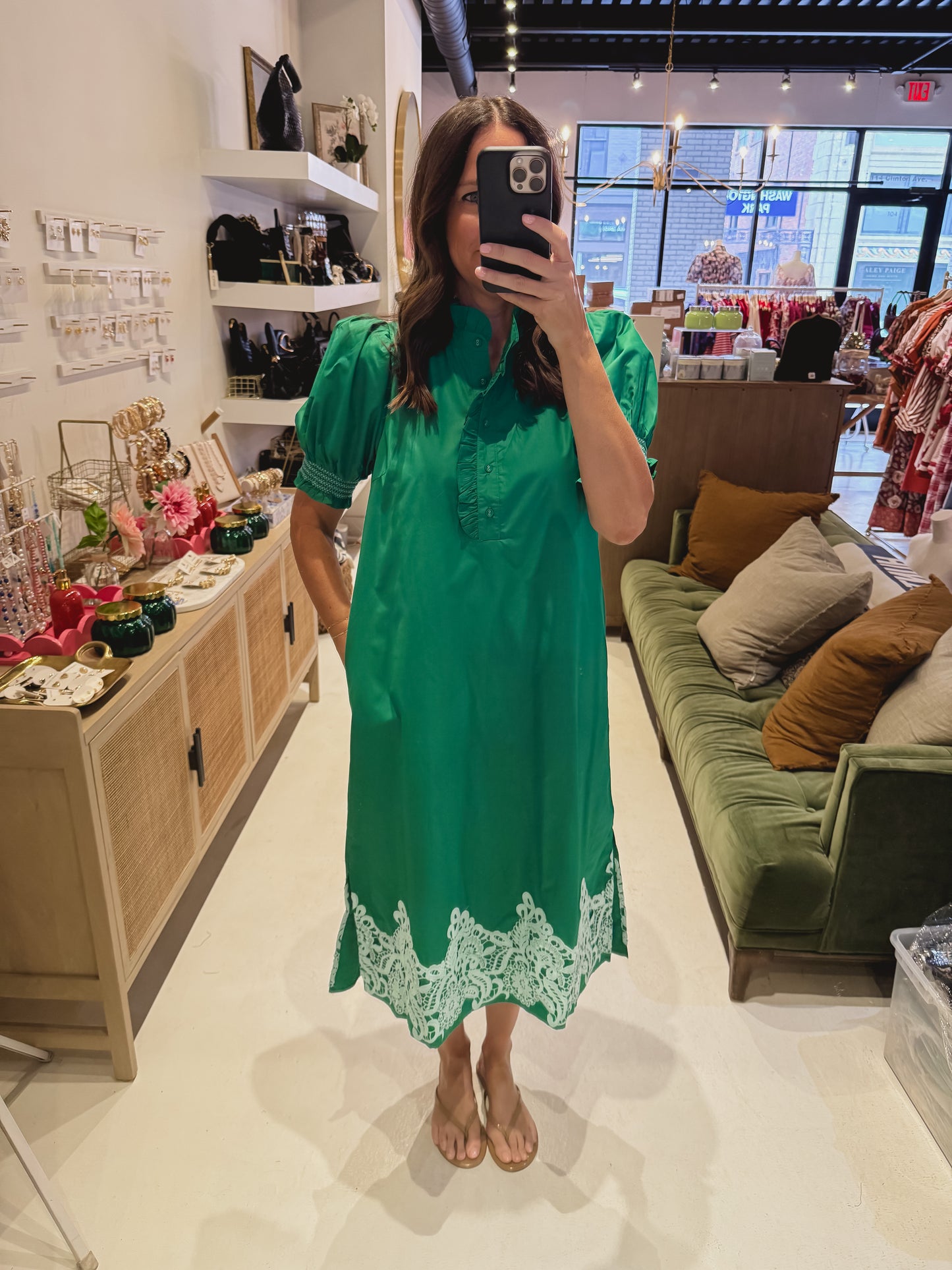 The Emory Lane Dress in Green *RESTOCKED*