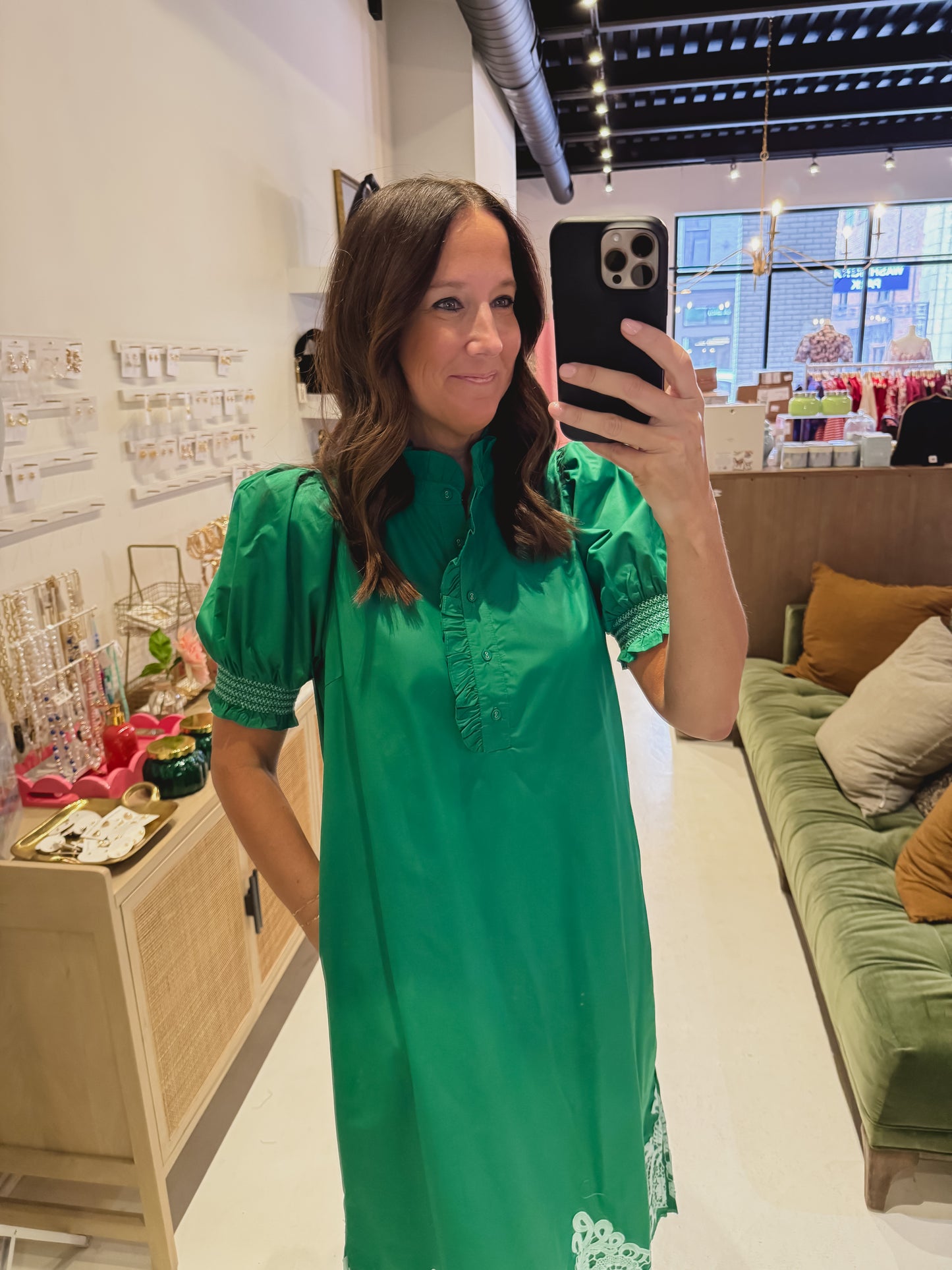 The Emory Lane Dress in Green *RESTOCKED*
