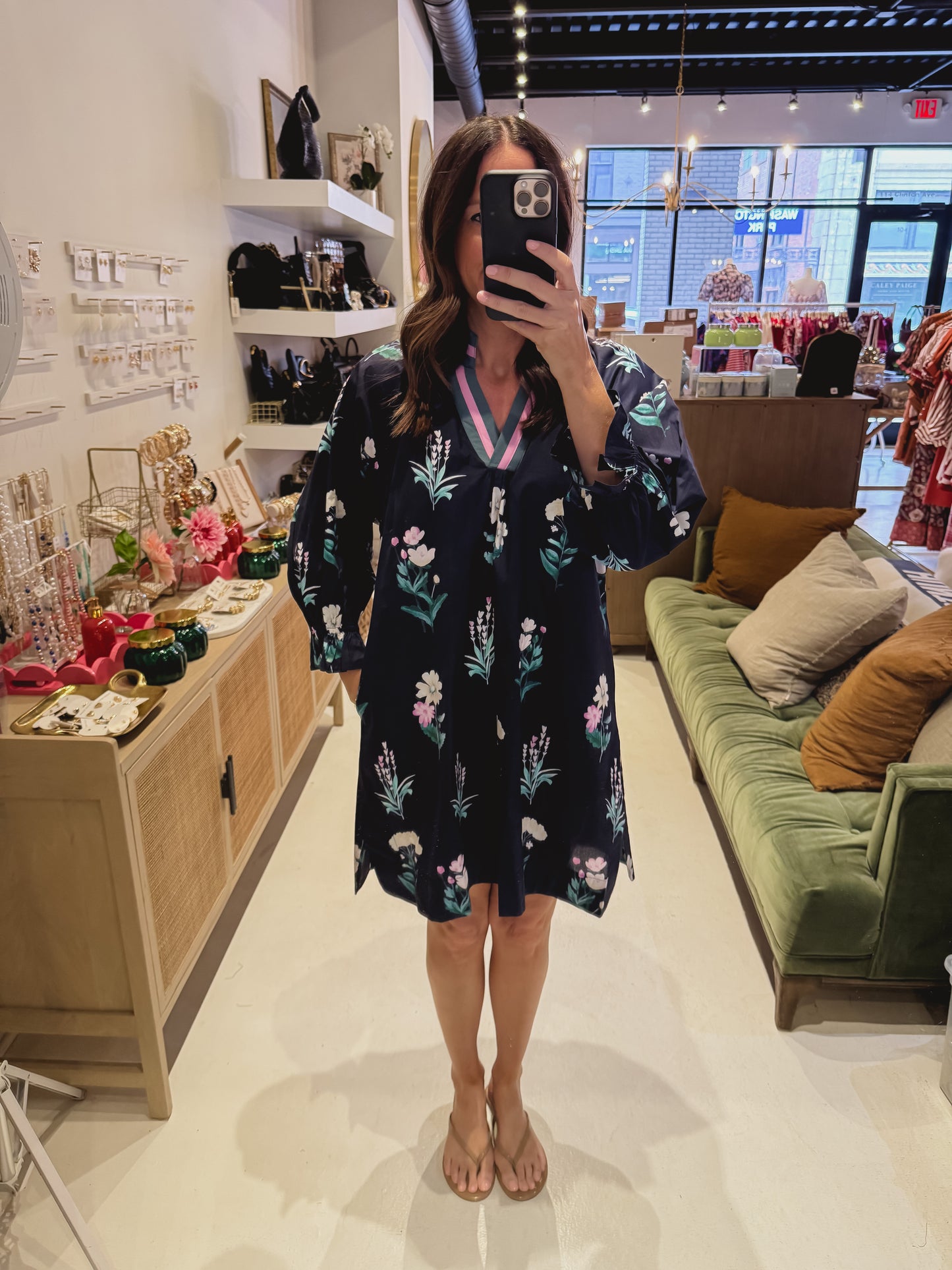 The Brielle Dress Navy