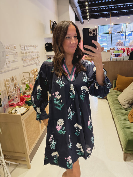 The Brielle Dress Navy