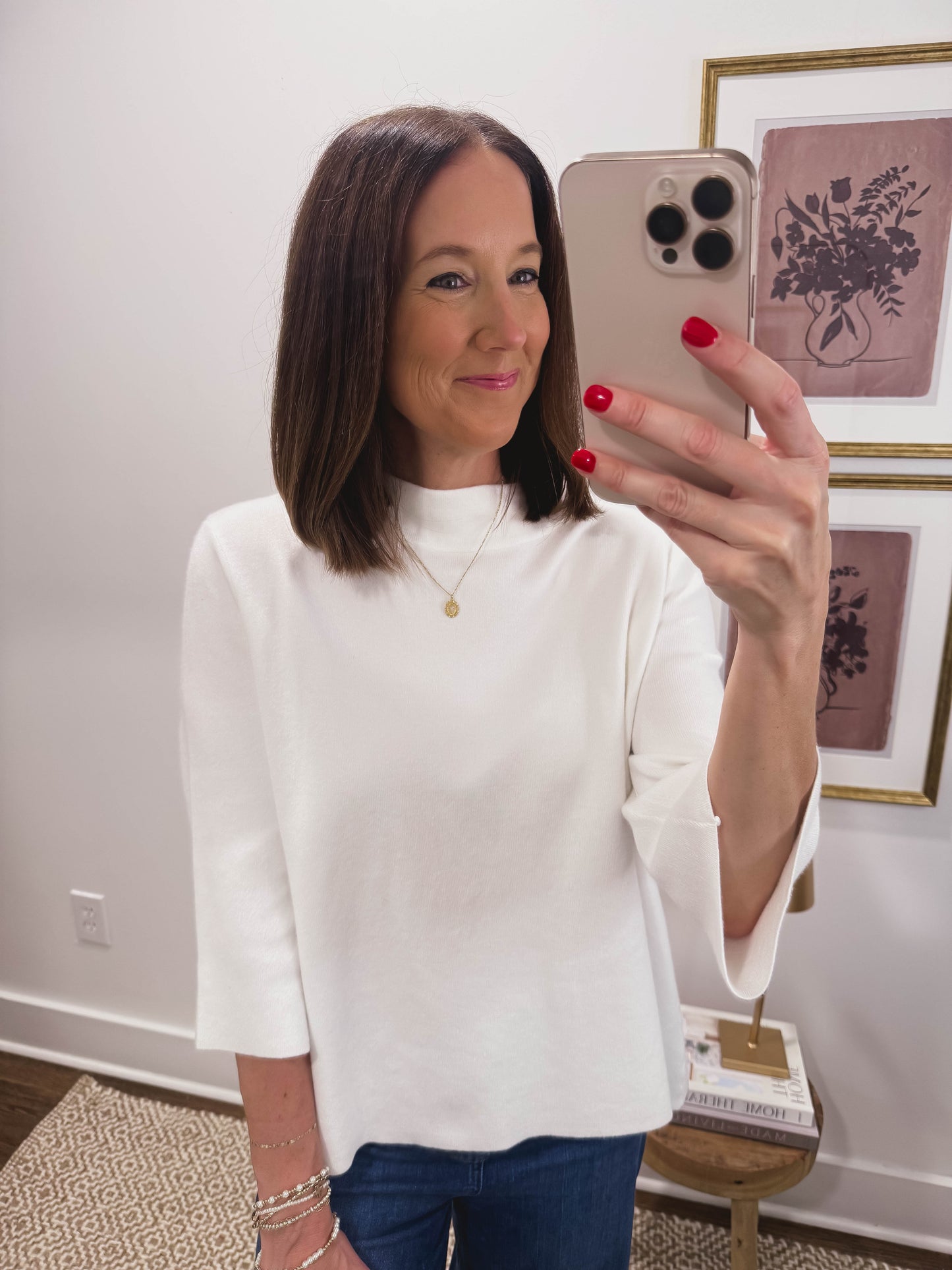 Breeze Sweater Top in Ivory