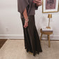 Satin Grace Skirt in Brown