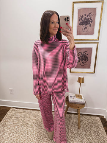 Cocoa Stripe Lounge Pants