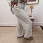 Striped Rib Lounge Pants in Baby Blue