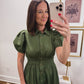 Autumn Manor Dress in Green