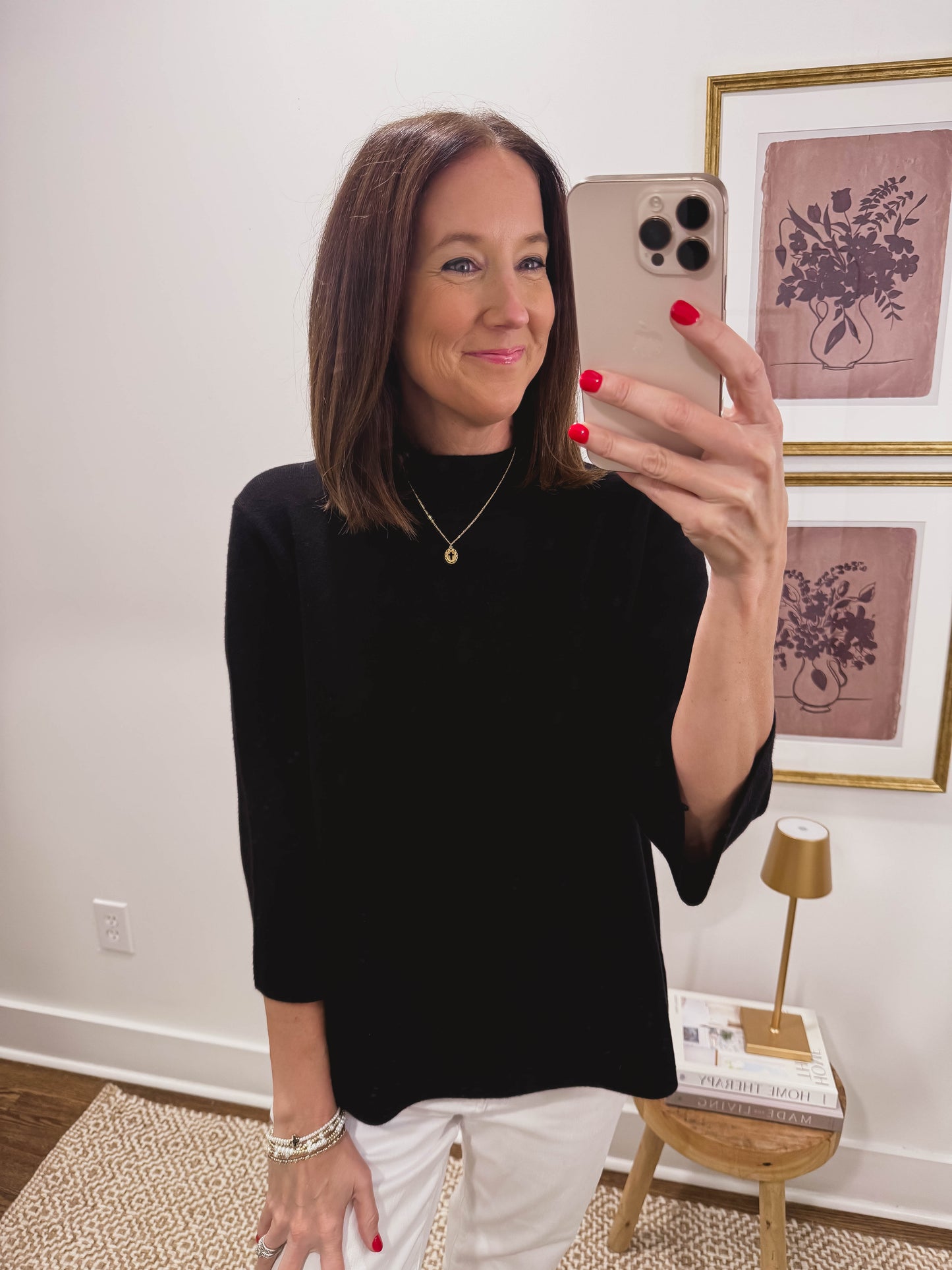 Breeze Sweater Top in Black