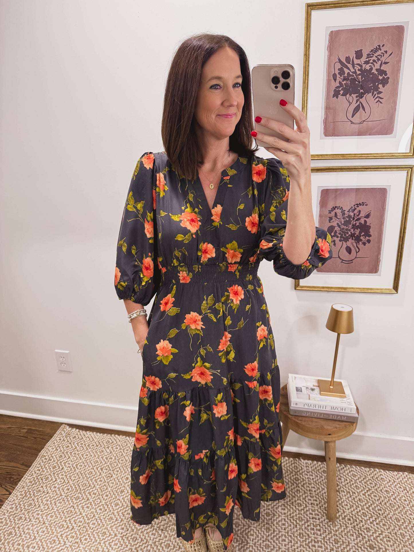 Moody Floral Midi