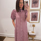 Heritage Gingham Dress in Burgundy