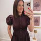 Autumn Manor Dress in Deep Purple