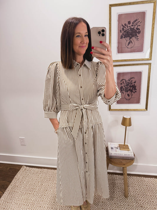 Ashford Dress in Brown