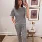Navy and White Stripe Lounge Pants