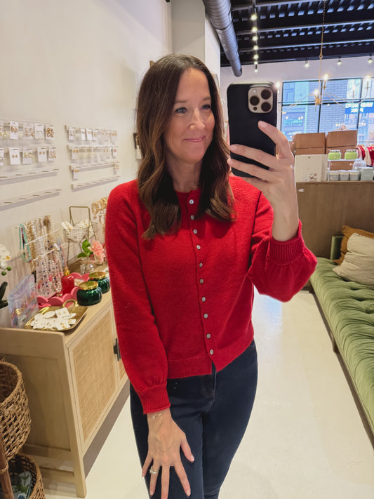 The Rosso Cardigan