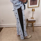 Blue and Brown Polka Dot Sweatpants