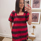 Sunset Harbor Dress in Deep Reds