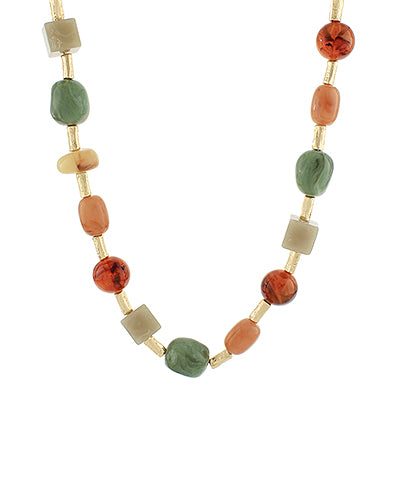 Geometric Beaded Necklace