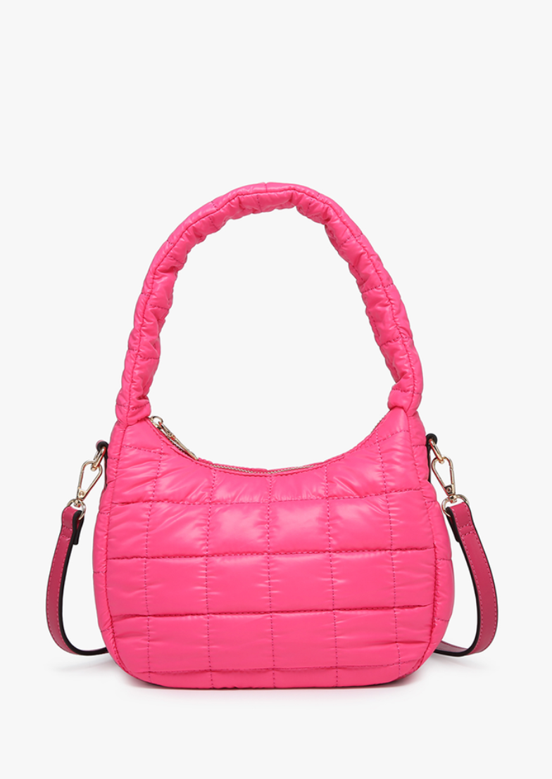 Arden Nylon Puffer Shoulder Bag/Satchel