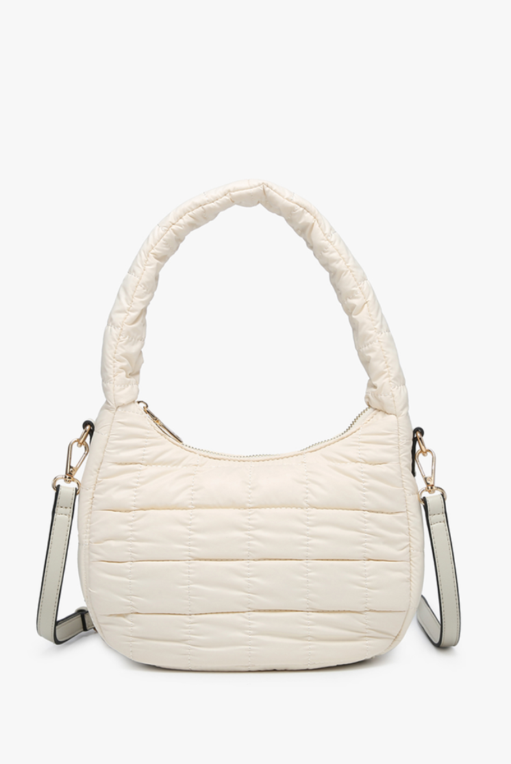 Arden Nylon Puffer Shoulder Bag/Satchel