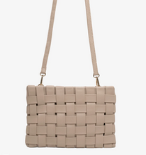 Load image into Gallery viewer, LINDY CLUTCH WOVEN LARGE LIGHT TAN