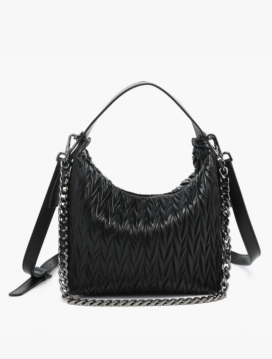 The Brenna Herringbone Satchel