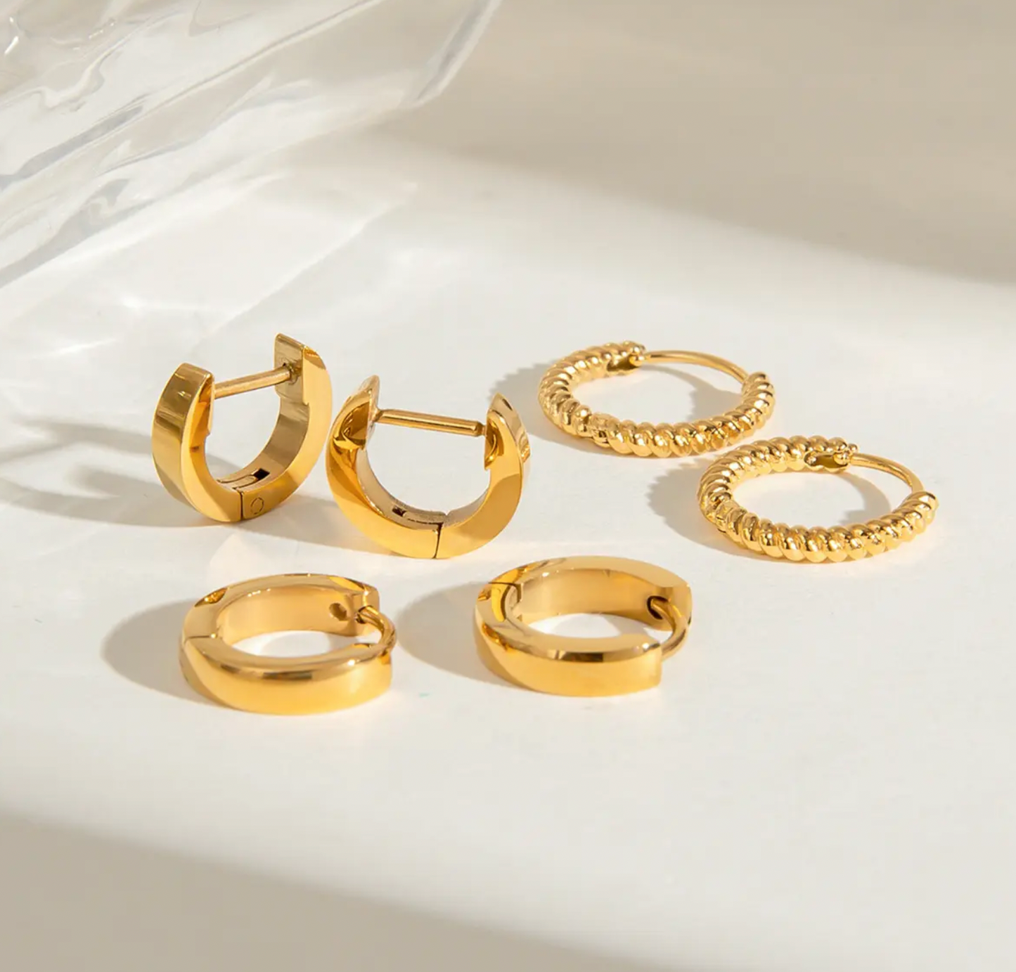 Gold Hoop (Waterproof) Set