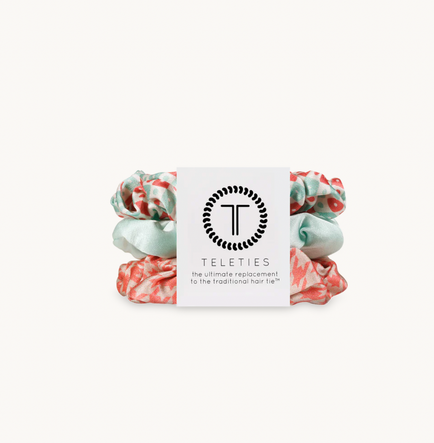 Calming Coral Large Silk Scrunchies