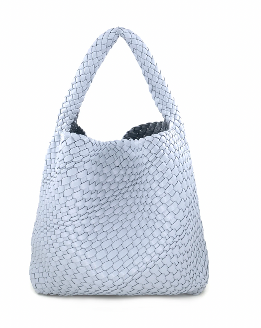 The Woven Bag in Sky Blue