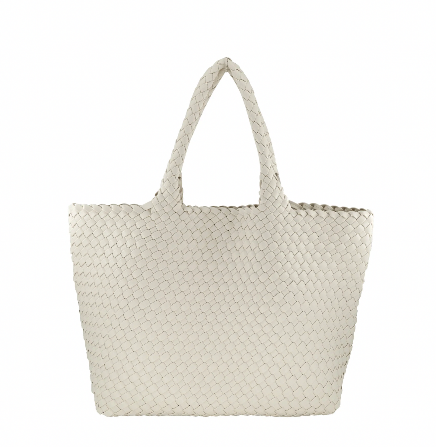 The Woven Tote in White