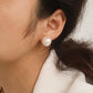 18K Gold Non-Tarnish Classic Pearl Stud Earrings