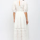 The White Eyelet Midi Dress