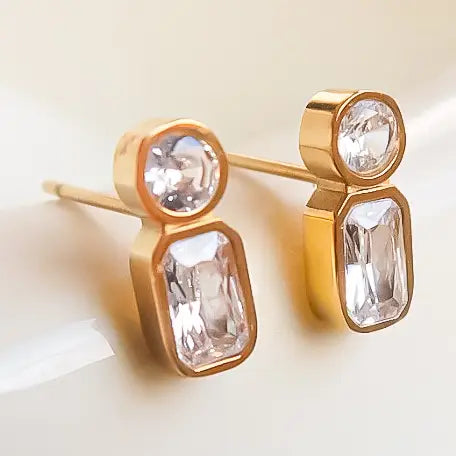 18K Gold Non-Tarnish Mini Cz Stud