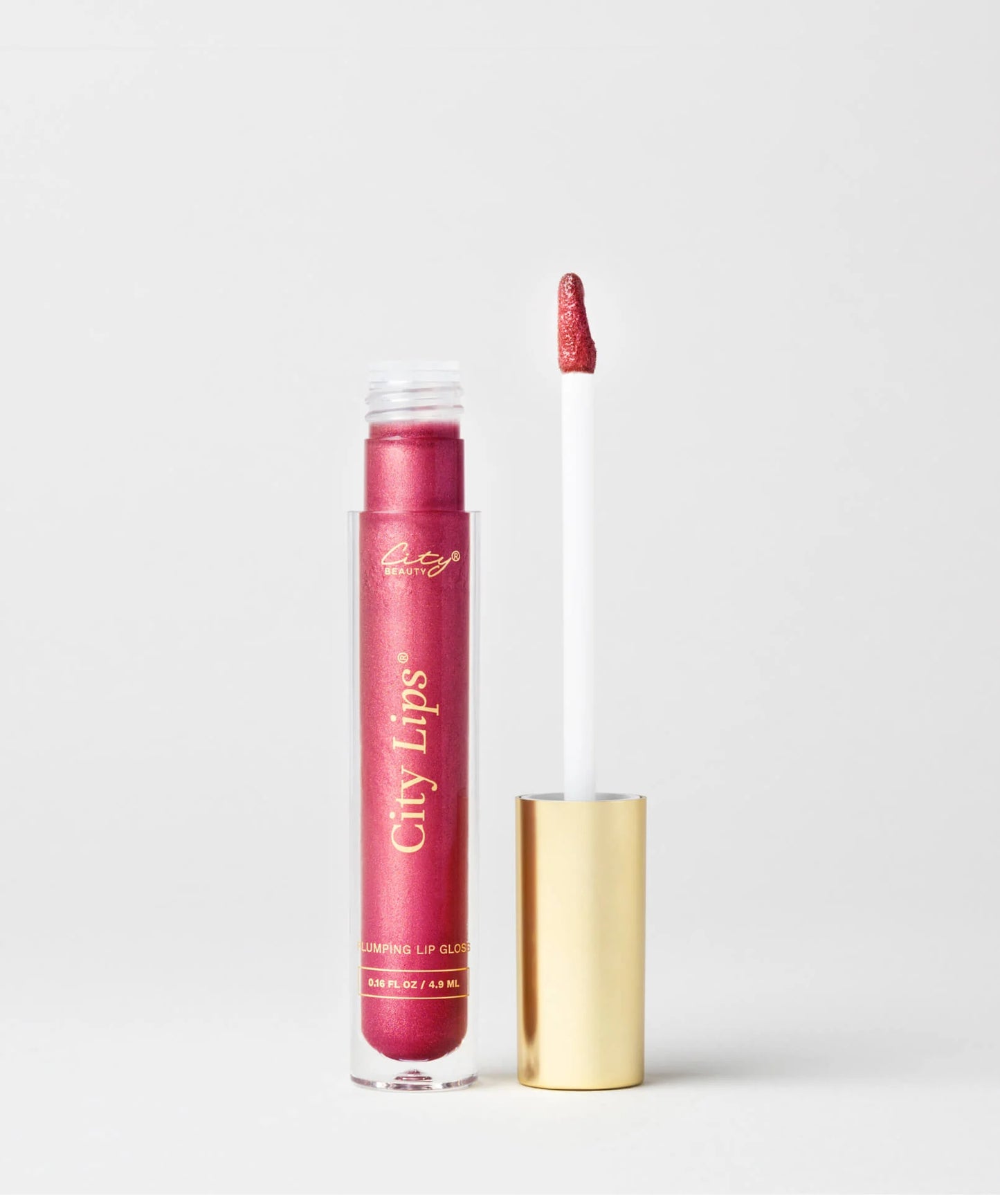 City Lips Plumping Lip Gloss- Raspberry