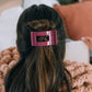 TELETIES Wild Side Medium Flat Rectangle Hair Clip