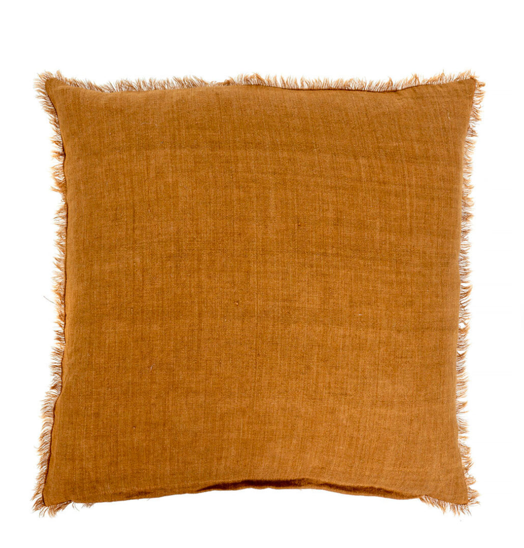 24x24 Lina Linen Pillow, Gold