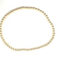 14k gold filled karma 3mm simple stretch bracelet (6.5 inches)